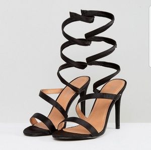 Spiral Heeled Sandals